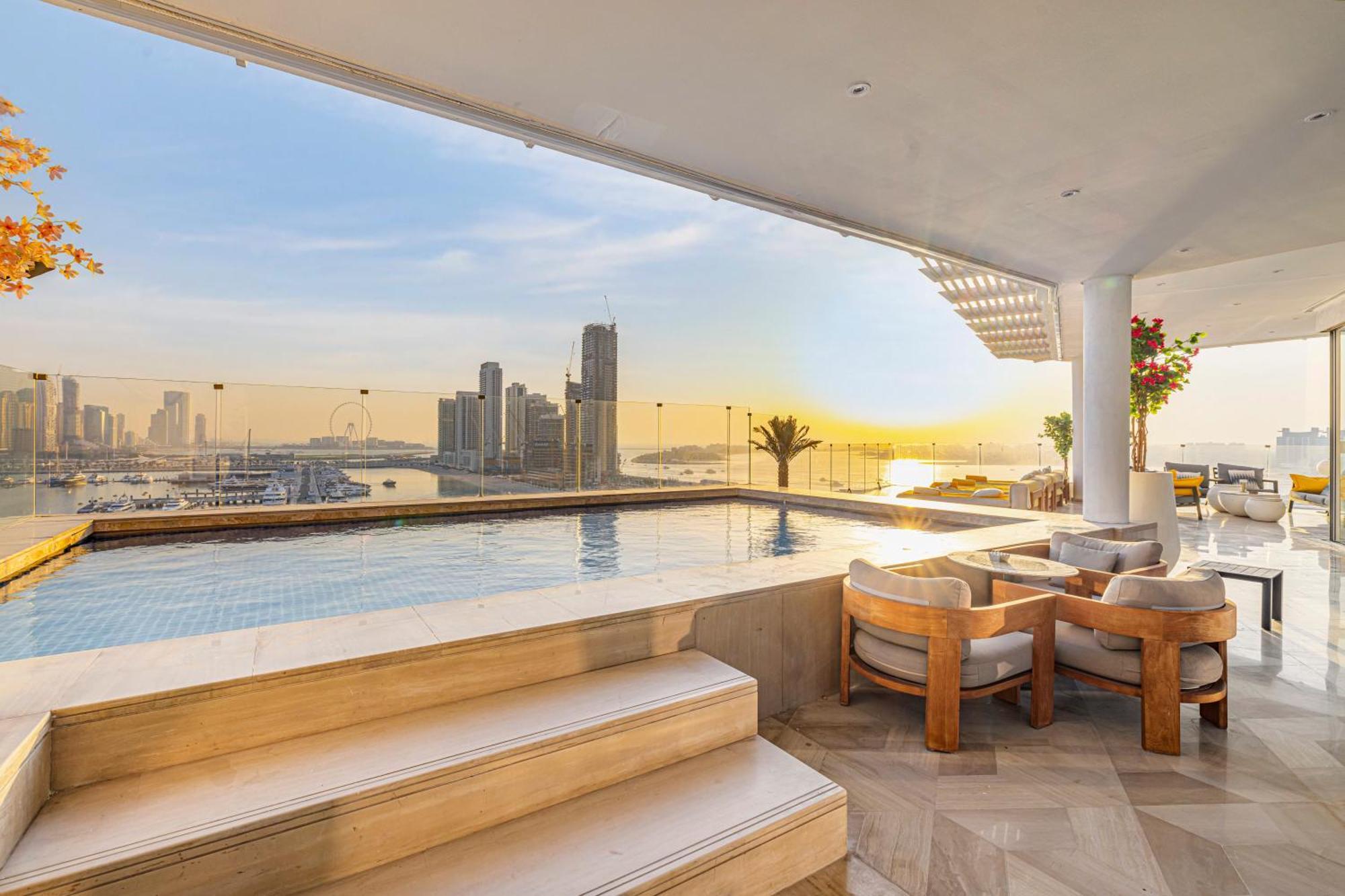 Five Palm Jumeirah 2Br Luxury Penthouse , Full Marina See View With Private Pool Dubaj Exteriér fotografie