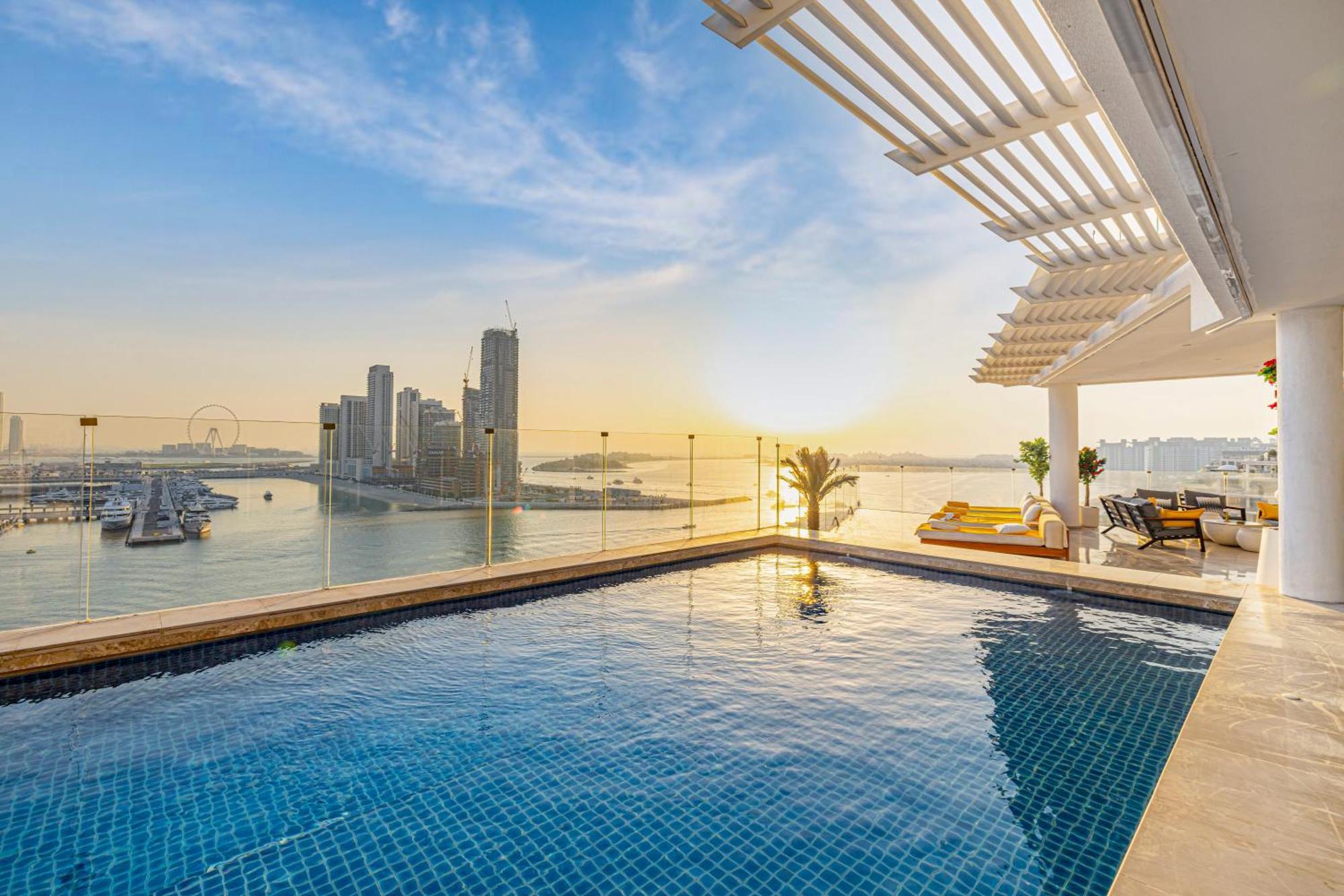 Five Palm Jumeirah 2Br Luxury Penthouse , Full Marina See View With Private Pool Dubaj Exteriér fotografie